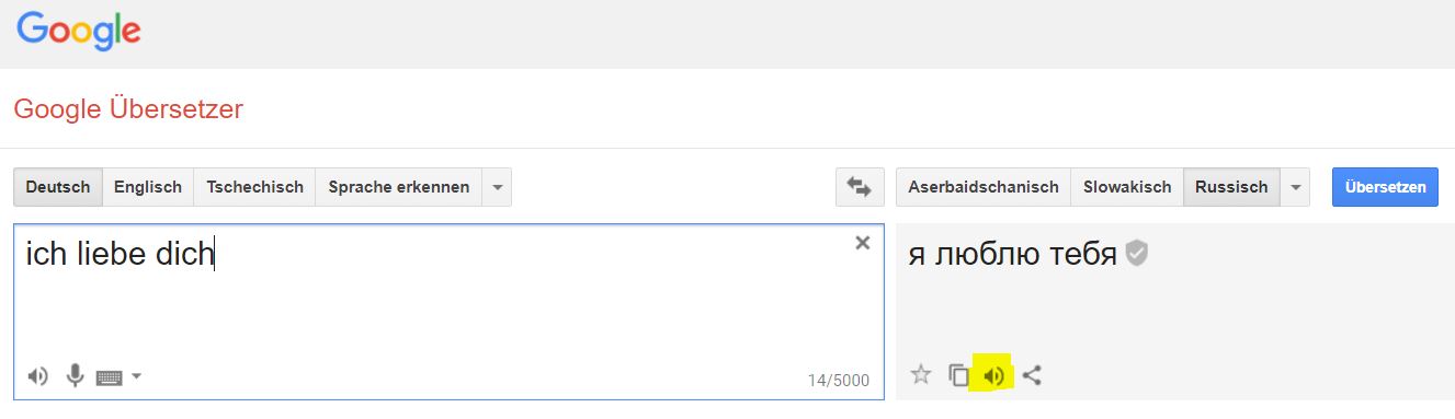 deutsch russisch übersetzen mit aussprache