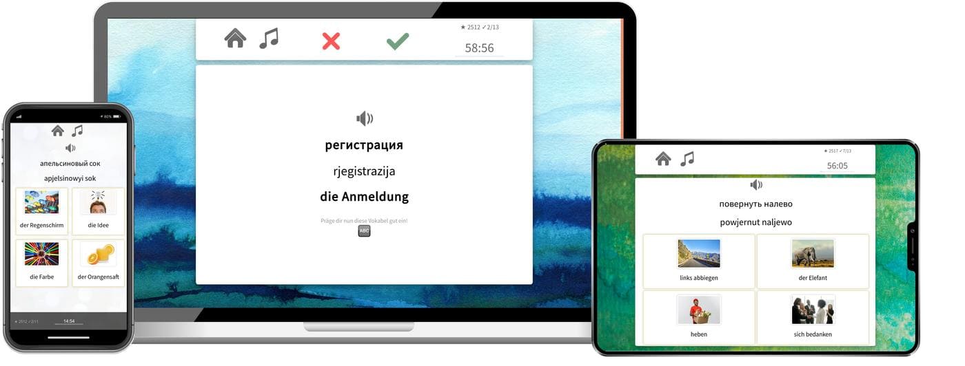 Russisch online lernen mit app